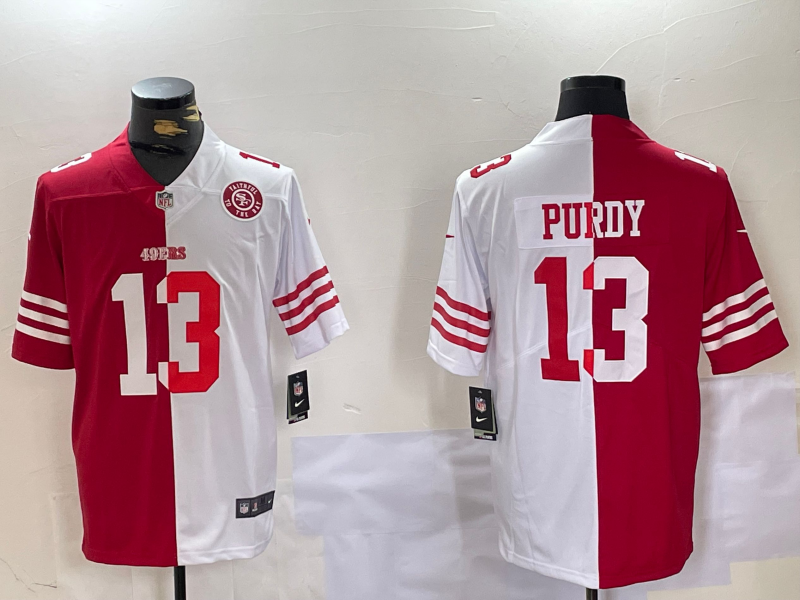 Men San Francisco 49ers #13 Purdy red 2025 Nike Limited NFL Jersey style 2->oklahoma city thunder->NBA Jersey